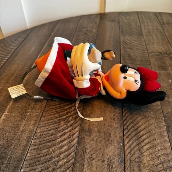 Vintage 90s Disney Santa’s Best EZ Light Minnie Mouse Chef 11" Animated Ornament - Picture 5 of 9